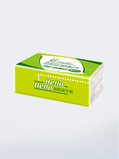 【箱購免運】Hello綠色環保抽取式衛生紙100抽x8包x6袋(205x190mm)