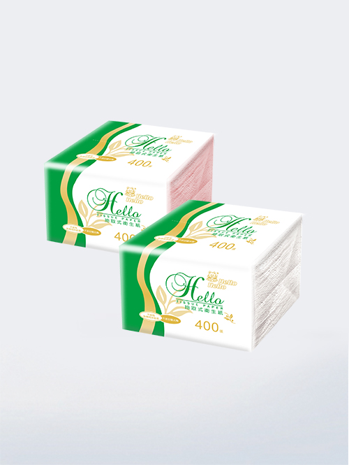 【HELLO】綠金彩環保小抽衛生紙200抽x10包x3袋 (190x118mm)