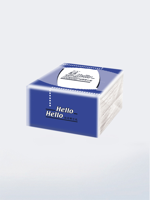 【HELLO】藍色小抽衛生紙100抽x10包x6袋 (195x130mm)