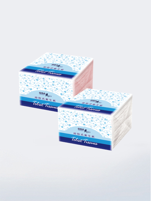【Fun過來】藍色雲彩環保小抽衛生紙80抽x10包x6袋 (118x190mm)