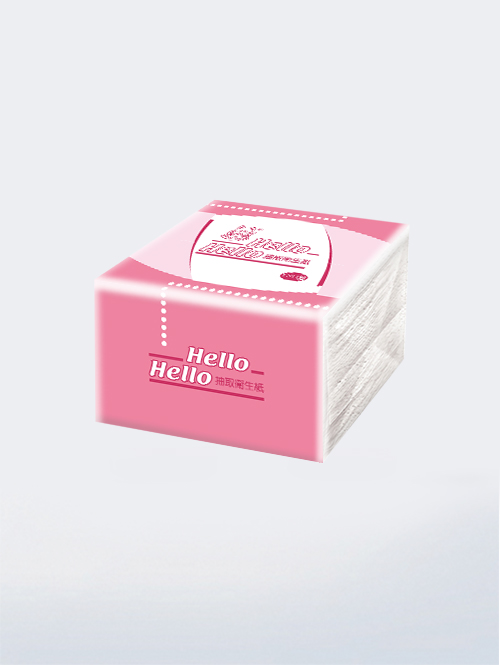 【HELLO】粉紅小抽衛生紙120抽x10包x6袋 (115x195mm)
